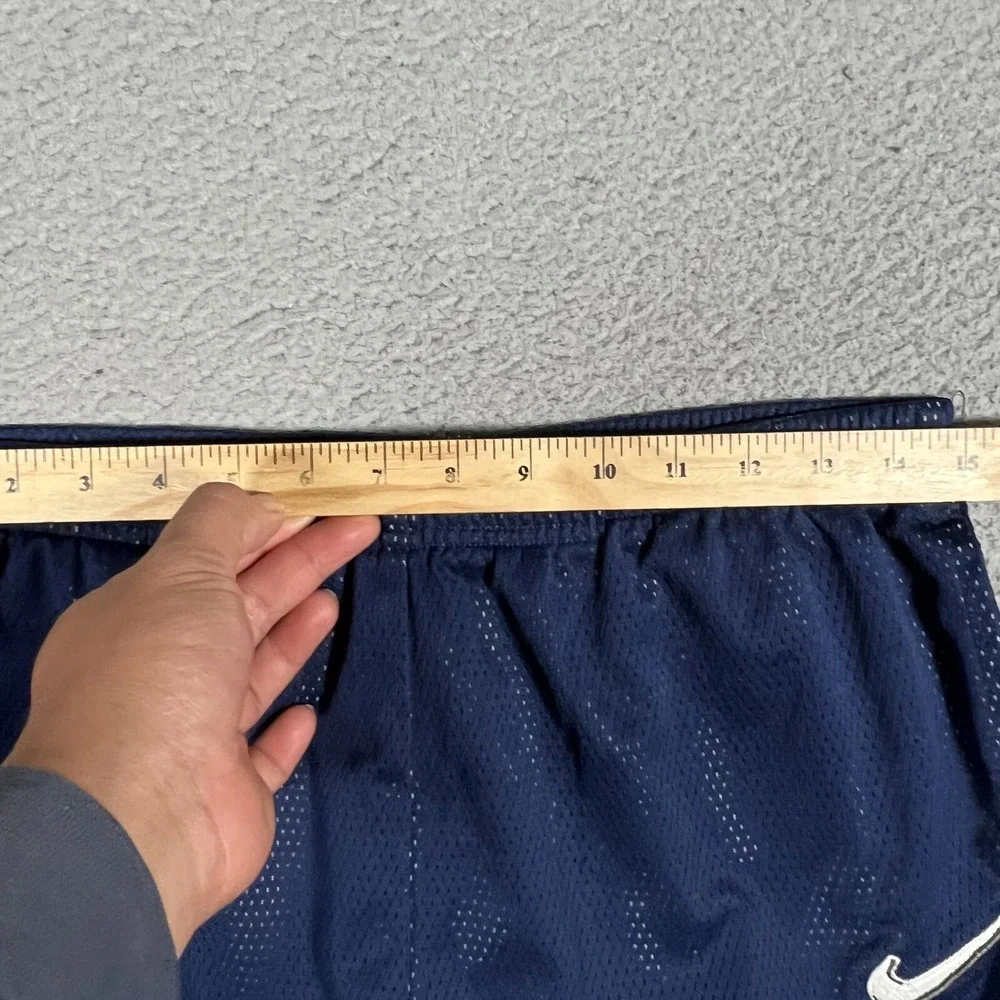 Nike Pants Mens Large Blue Vintage Mesh‎ Basketball Warm Up Ankle Zip Pockets